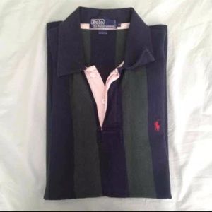 vintage ralph lauren button up polo long sleeve